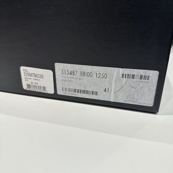 Saint Laurent Tribute 105MM Patent Leather Platform Sandals - Picture 4 of 5